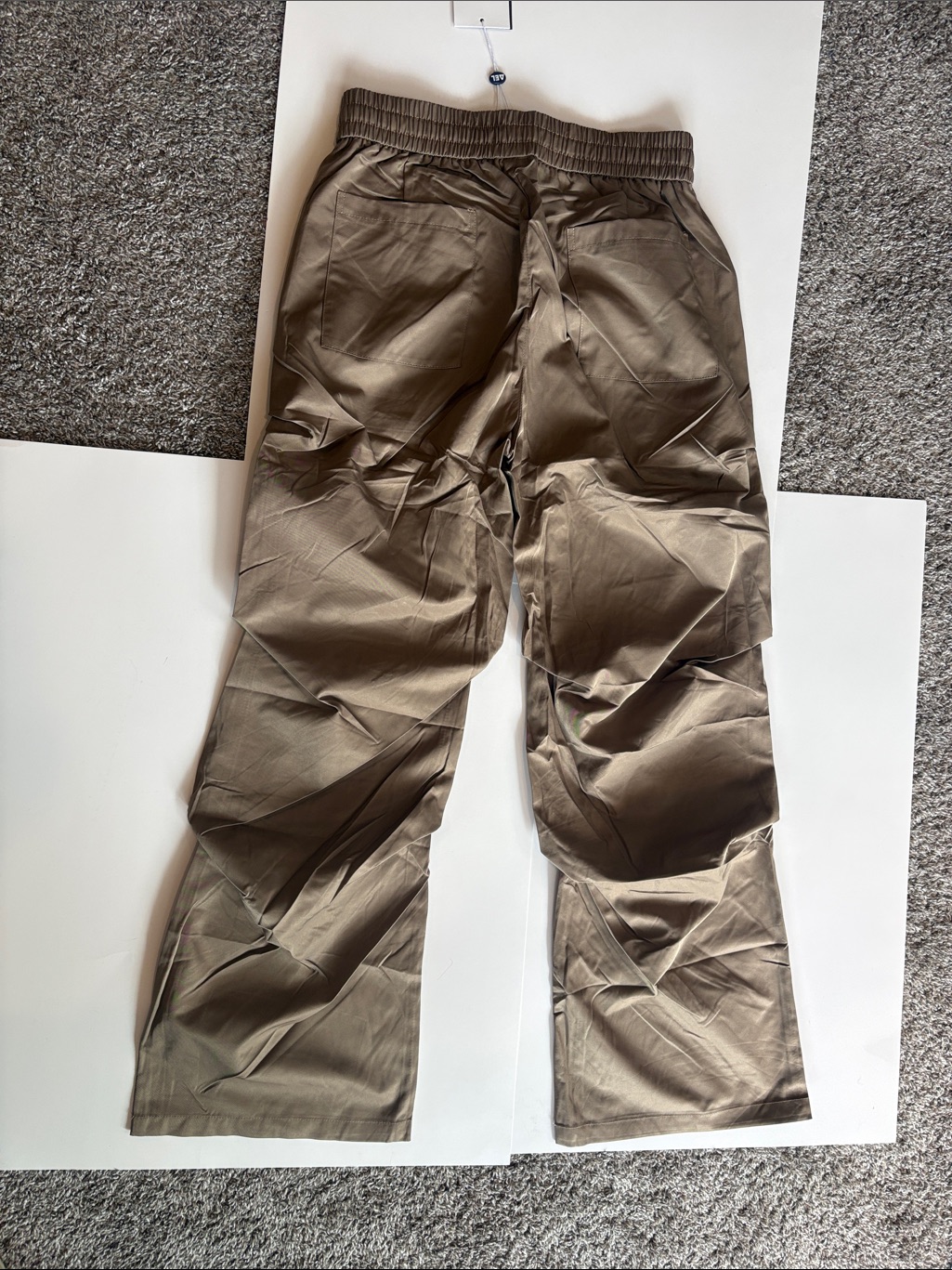 Nwt Aelfric Eden Pants Khaki Drawstring Parachute Balloon Pants Size M — image 7 of 8
